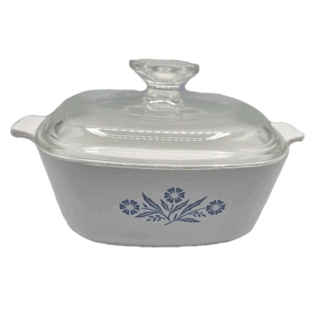Corning Ware Blue Cornflower Casserole Dish 1 1/2 QT Vintage Antique P-1 1/2-B